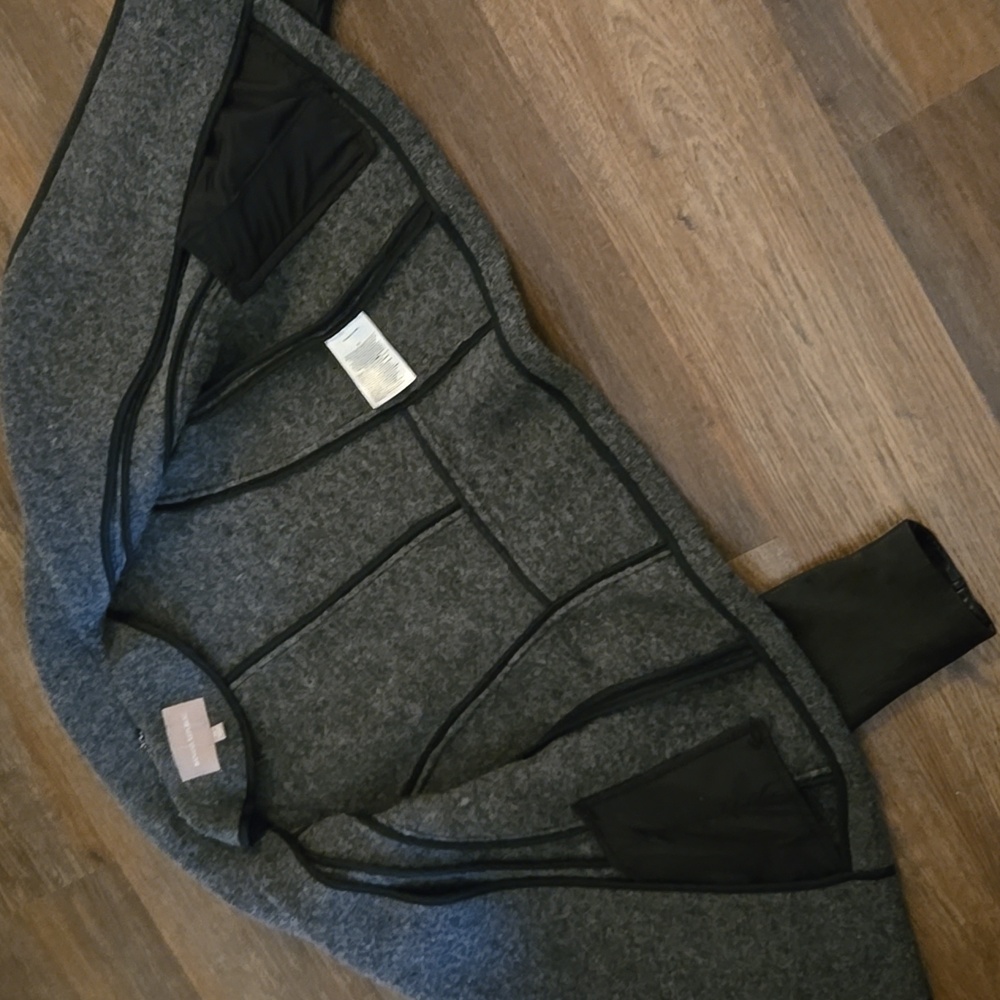 Banana Republic Wool And Lambskin Leather Moto Jacket - Picture 6 of 11